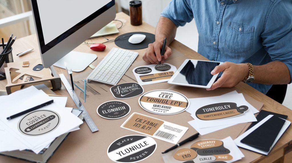 designing effective custom labels and stickers